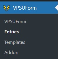 vform menu
